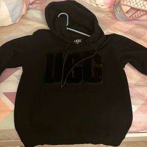 Like new black medium UGG hoodie with really soft fur touch on the logo
